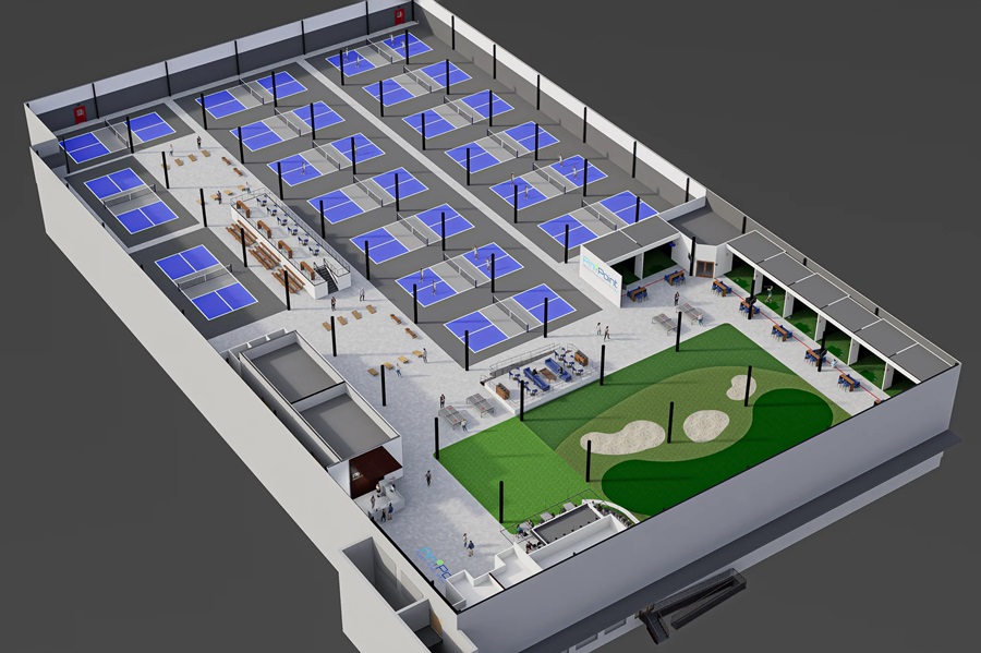 Khu Vực Pickleball Chuyên Nghiệp – 16 Sân Trong Nhà Chuẩn Quốc Tế