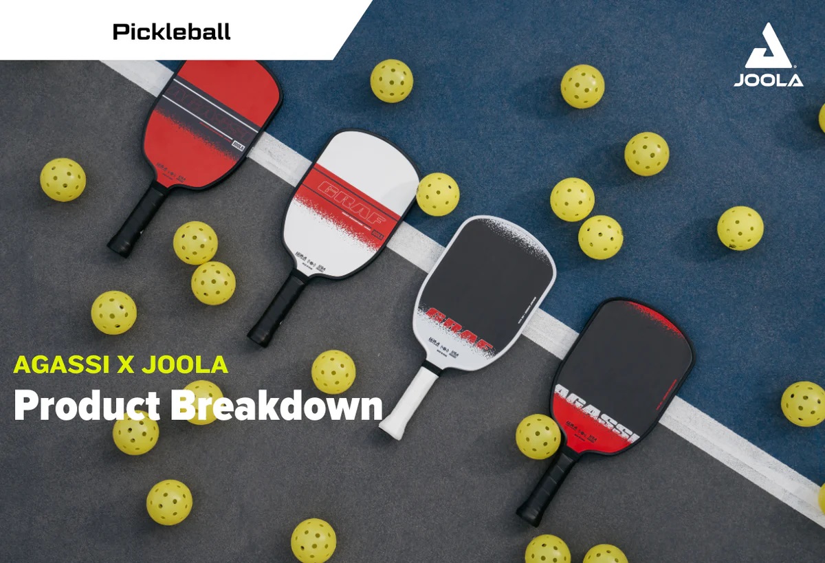 Agassi x JOOLA: Dòng Vợt Pickleball Đột Phá Cho Mọi Người Chơi